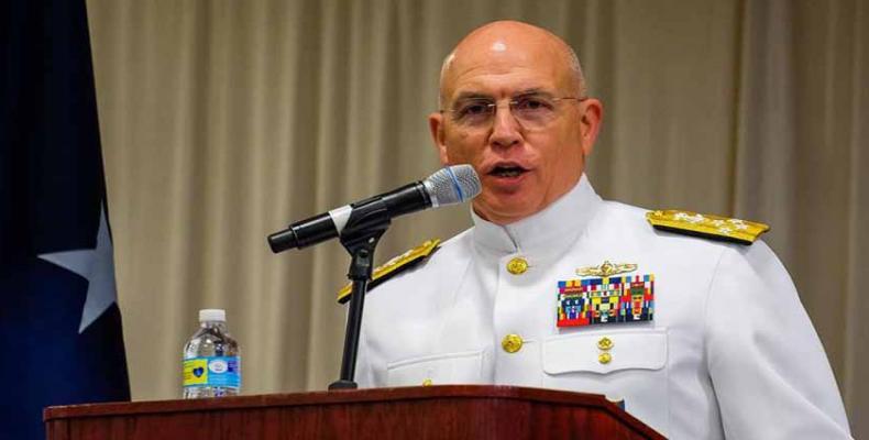 Almirante Kurt Walter Tidd, actual jefe del Comando Sur, lanza amenazas: Situación en Venezuela podría “obligar una respuesta”. Foto/ El jojoto.