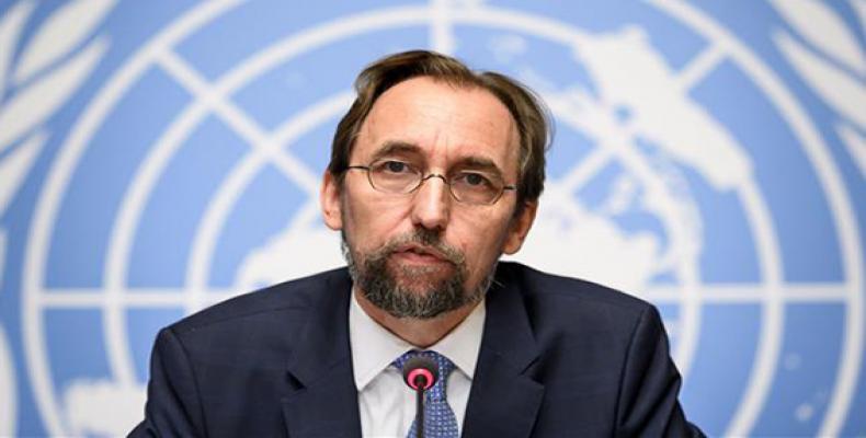 This picture taken on August 30, 2017 in Geneva shows United Nations (UN) High Commissioner for Human Rights Zeid Raad al-Hussein. (Photo: AFP)