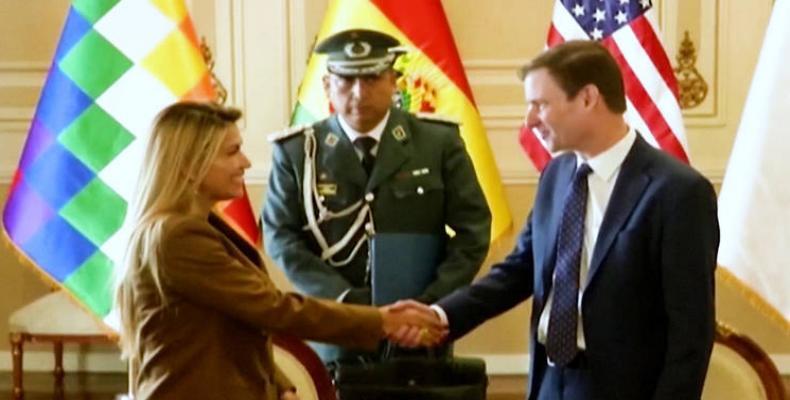U.S. Under Secretary of State David Hale met with self-proclaimed president of Bolivia.