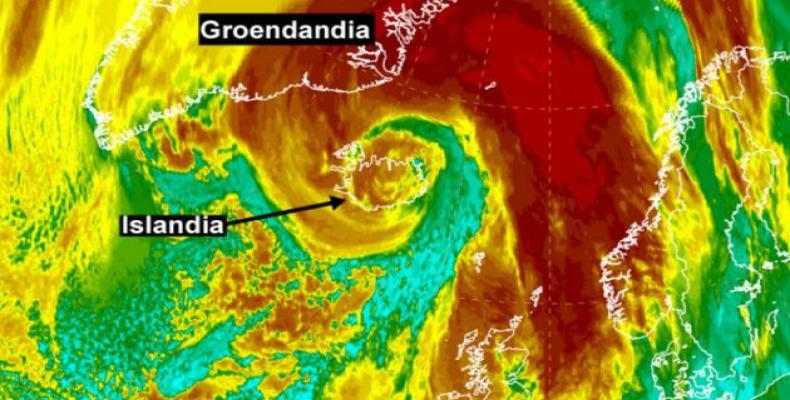 La tormenta ha elevado las temperaturas en el Polo Norte a niveles considerados extraordinarios. 