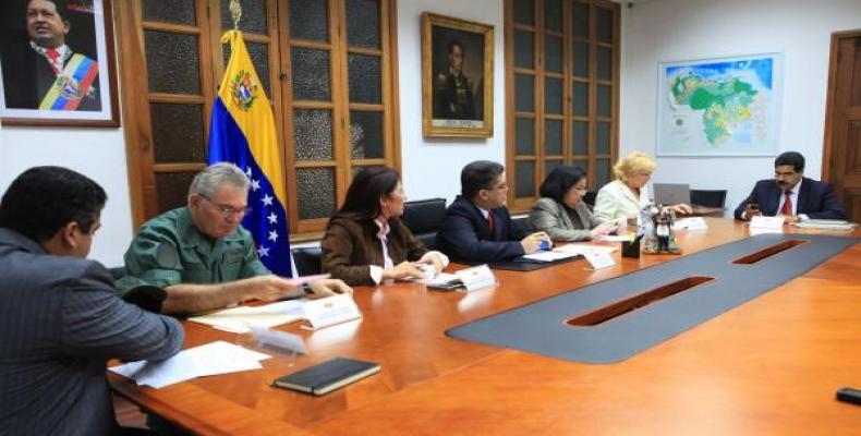 Foto de anterior reunión de Consejo de Defensa venezolano