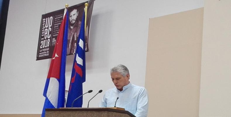 Discurso de Miguel Díaz-Canel en la clausura del X Congreso de la UPEC.