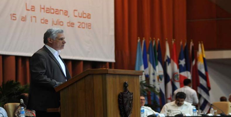 El dignatario ratificó que Cuba mantendrá en alto sus principios de solidaridad e internacionalismo. Foto: PL