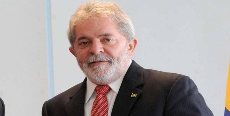 Cubanos exigen la libertad de Lula da Silva.Foto:Internet.