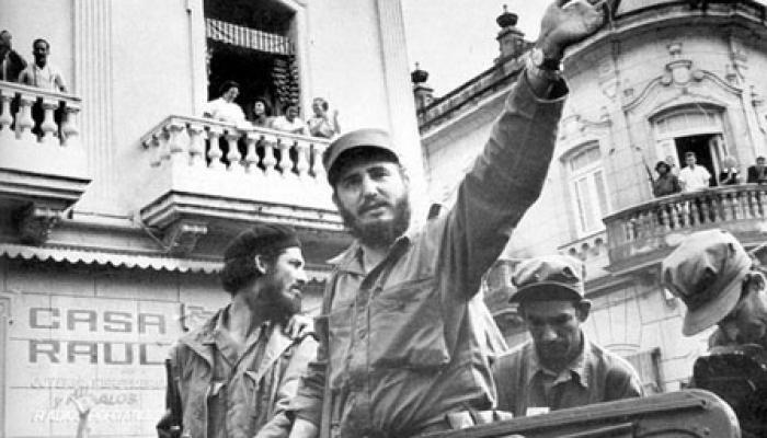 Fidel Castro y otros dirigentes de la Revolución cubana en los primeros días del triunfo. Imagen de Archivo