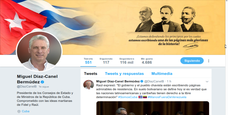 Twitter / Díaz Canel