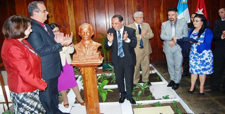 La tricentenaria Universidad de San Carlos -Usac-, de Guatemala, alberga desde este viernes la Cátedra José Martí.Foto:PL.