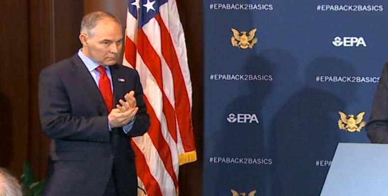 EPA head Scott Pruitt in hot water.  Photo: Google