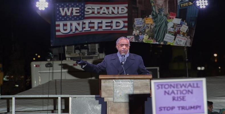 African-American Reverend Al Sharpton