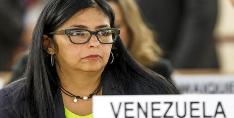 Canciller venezolana Delcy Rodríguez.