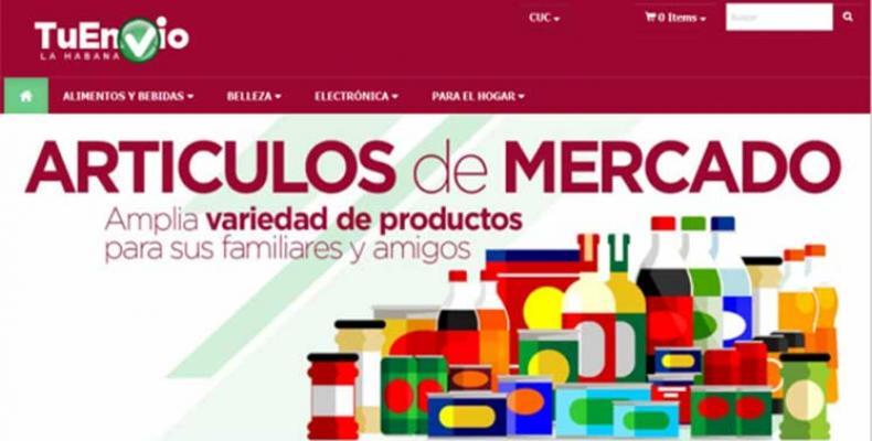 Las autoridades cubanas promueven el comercio electrónico de alimentos y artículos de primera necesidad. Foto: PL.