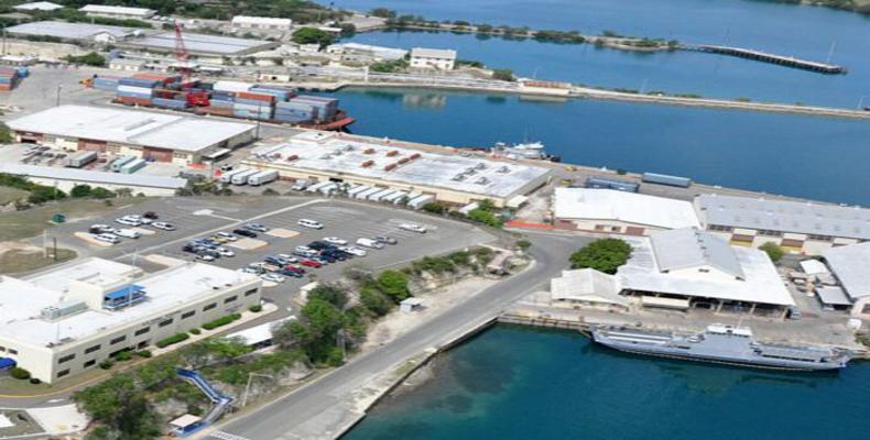 vue aérienne de la base navale de Guantanamo
