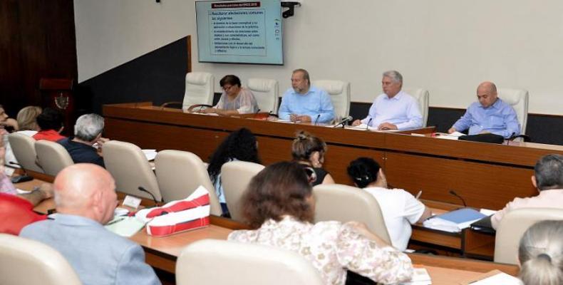 En la jornada también dio seguimiento a los acuerdos emanados del IX Congreso de la FEU, celebrado en julio de 2018. Foto: tomada de Radio Rebelde digital