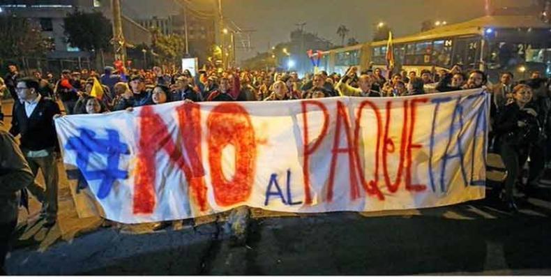 Protestas en Ecuador