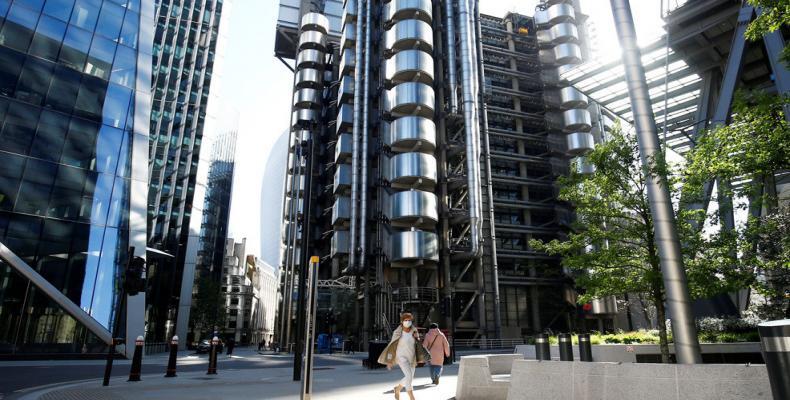 Edificio de Lloyd's of London, Londres, Gran Bretaña, 6 de mayo de 2020.Henry Nicholls / Reuters
