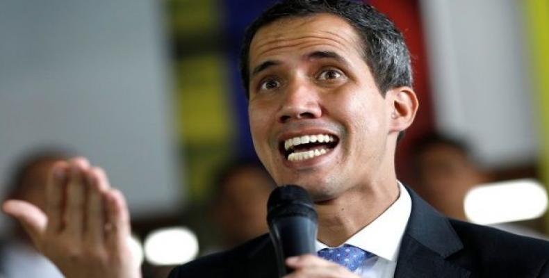 Sur la photo, Juan Guaidó