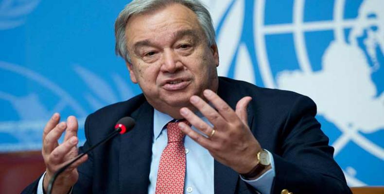 secretario general de Naciones Unidas, Antonio Guterres