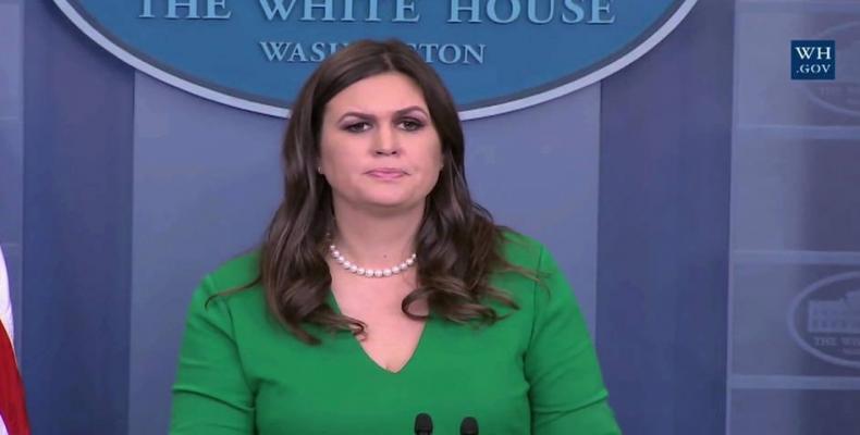 White House Press Secretary Sarah Huckabee Sanders