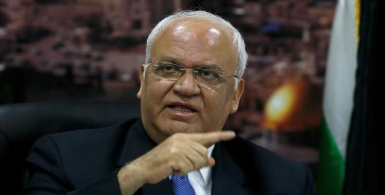 Erekat said Trump's deal would 'open the doors of one person one vote from the river Jordan to the Mediterranean' (Photo: File: Mohamad Torokman/Reuters)