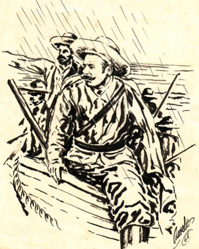 Durante las primeras horas del primero de abril de 1895, los expedicionarios decidieron embarrancar la goleta cerca de la ciudad de Baracoa. Imagen tomada de la