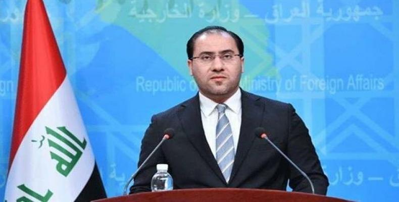 Spokesman for the Iraqi Ministry of Foreign Affairs Ahmed al-Sahaf.  (Photo: Press TV)