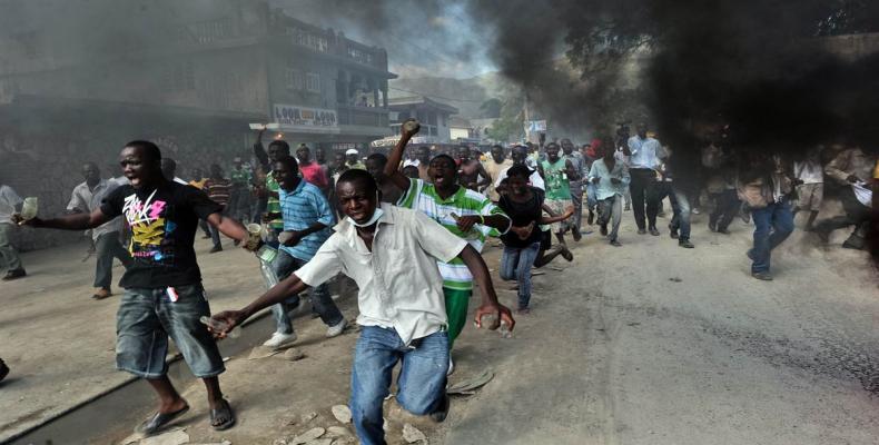 Protestas en Haití