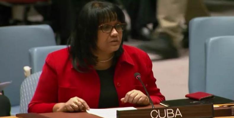 Anayansi Rodríguez, representante permanente de Cuba ante Naciones Unidas.Foto:PL.