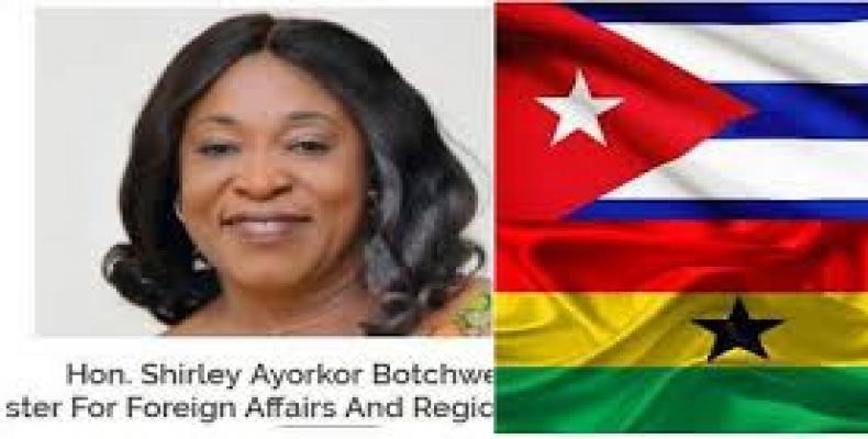 La canciller Shirley Ayorkor Botchwey, desde hace dos días cumple una intensa agenda de trabajo en La Habana. Foto: Archivo