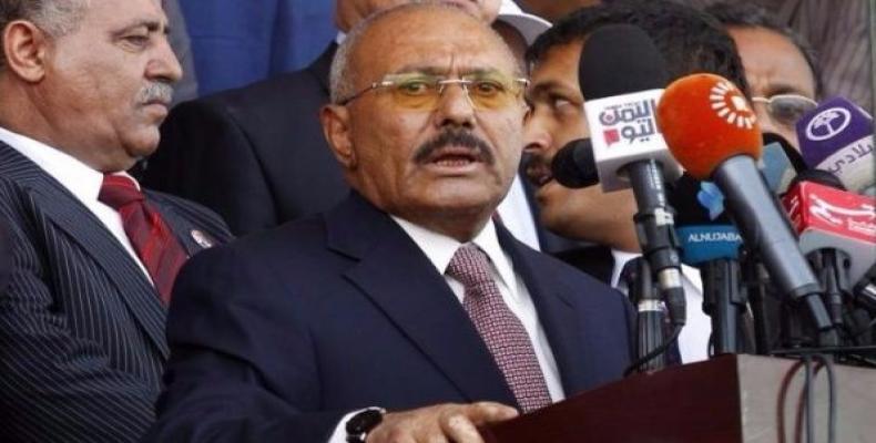 Former Yemeni President Ali Abdullah Saleh