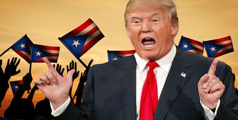 Donald Trump sigue indiferente ante la situación de Puerto Rico luego del paso del huracán María por la isla. Foto: Internet