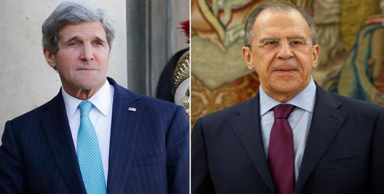 United States Secretary of State, John Kerry and Foreign Minister of Russia, Sergey Lavrov
