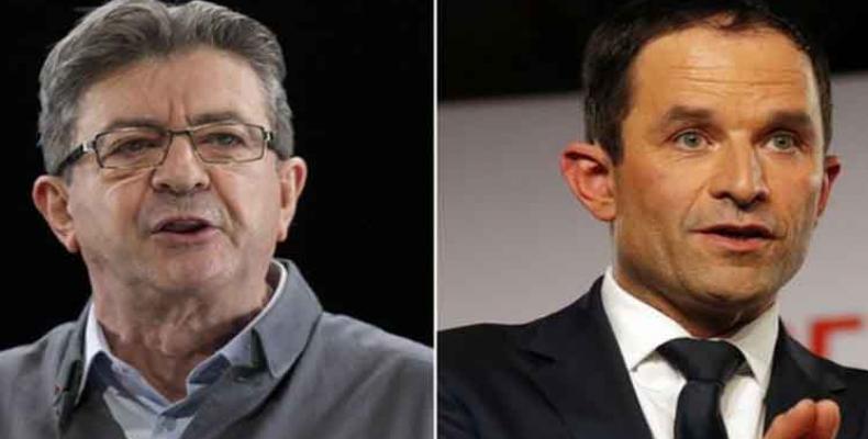 Melenchon y Hamon