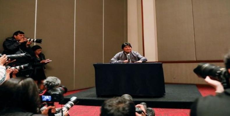 Morales convocó a la conformación de una Comisión de la Verdad para investigar los resultados de las elecciones y desmentir el informe de la OEA. Foto: TeleSur