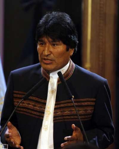 El primer mandatario boliviano fue distinguido con el Doctorado Honoris Causa de la Universidad Metropolitana de Educación y el Trabajo.Foto:Internet.