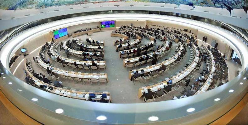 La prensa de China reflejó el respaldo de Cuba y otras 51 naciones en la 44 sesión del Consejo de Derechos Humanos de la ONU. Foto: PL.