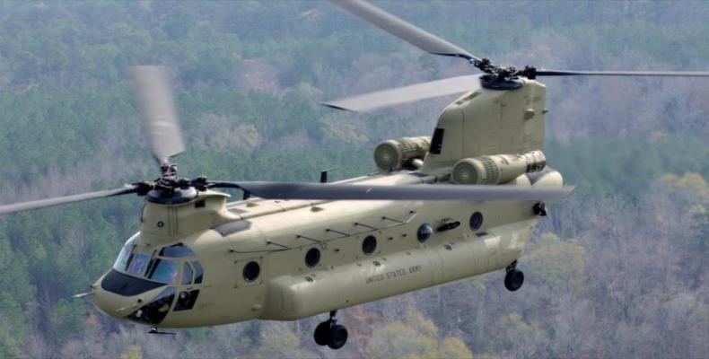 Boeing CH-47 Chinook. Foto tomada de HISPANTV