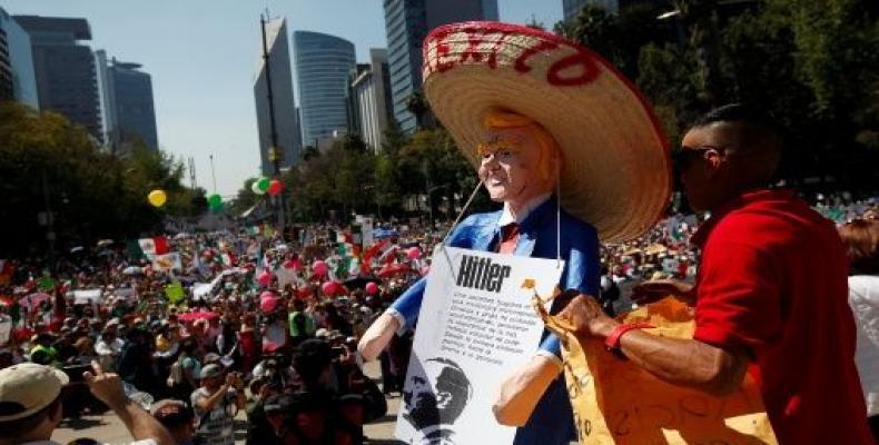 Protesta en la capital mexicana. Foto:  Reuters