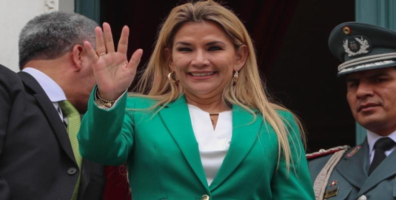 Presidenta golpista de Bolivia, Jeanine Áñez