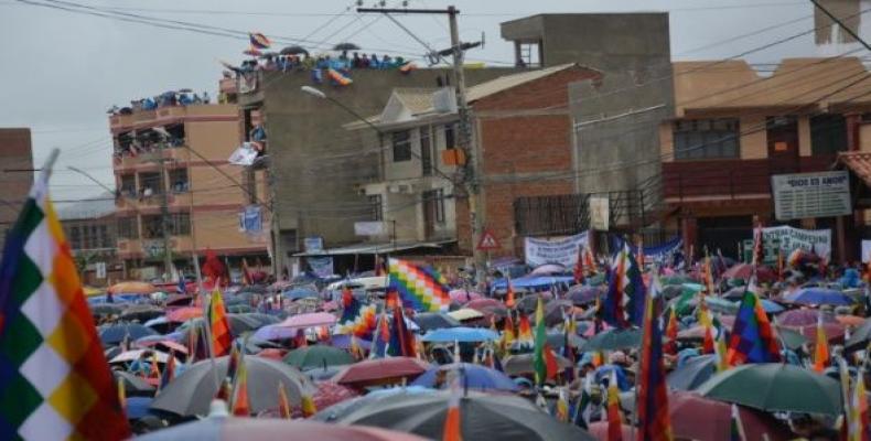 Protesta en Cochabamba