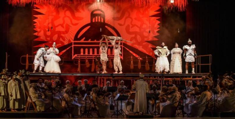 Presentación de la ópera La clemencia de Tito en el GranTeatro de La Habana Alicia Alonso.Foto:Ariel Cecilio Lemus.