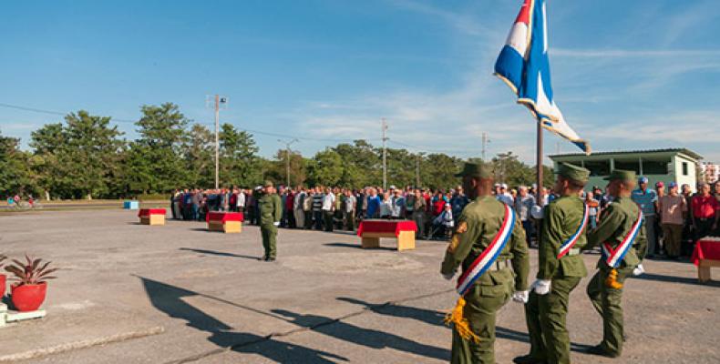 La ceremonia rememoró el desembarco del Yate Granma, el 2 de diciembre de 1956.  Fotos del sitio www.guerrillero.cu