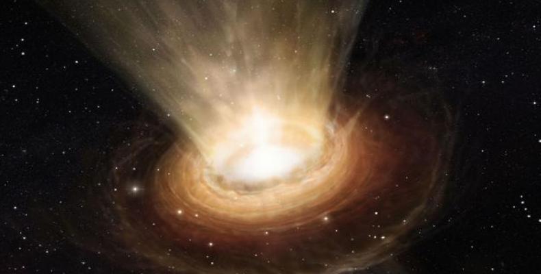 Un equipo internacional de astrónomos observó por primera vez el estallido generado por el desgarro de una estrella, engullida por un agujero negro supermasivo.