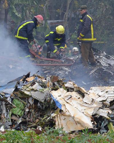 Plane crash that occurred this Friday at 12:08, near the Jose Marti International Airport