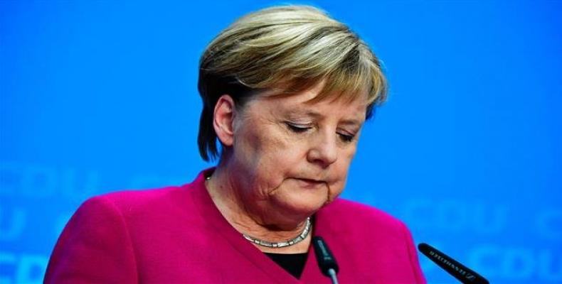German Chancellor Angela Merkel won’t run for re-election after losses.  Photo: Reuters