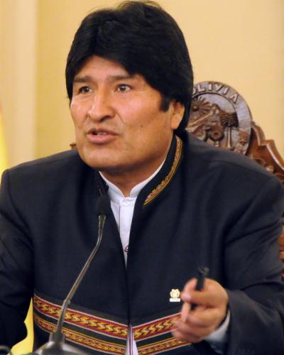 Bolivian President Evo Morales