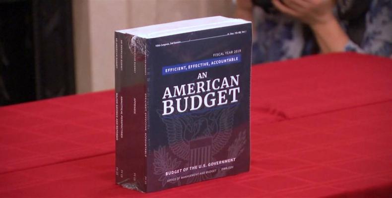 Trump's budget plan is unveiled at White House.  Photo: AFP