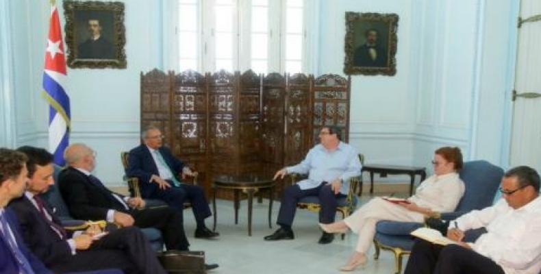 Ambas partes resaltaron el buen estado de las relaciones bilaterales. Foto: Cubaminrex