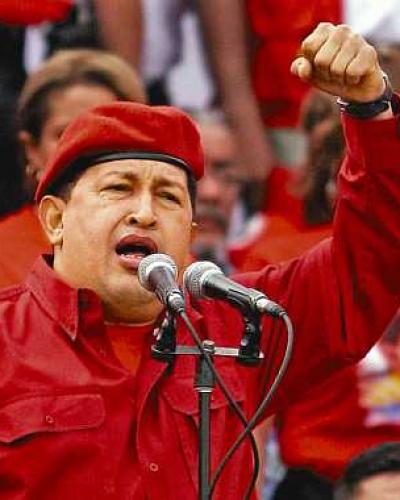 Líder de la Revolución bolivariana de Venezuela, Hugo Chávez,
