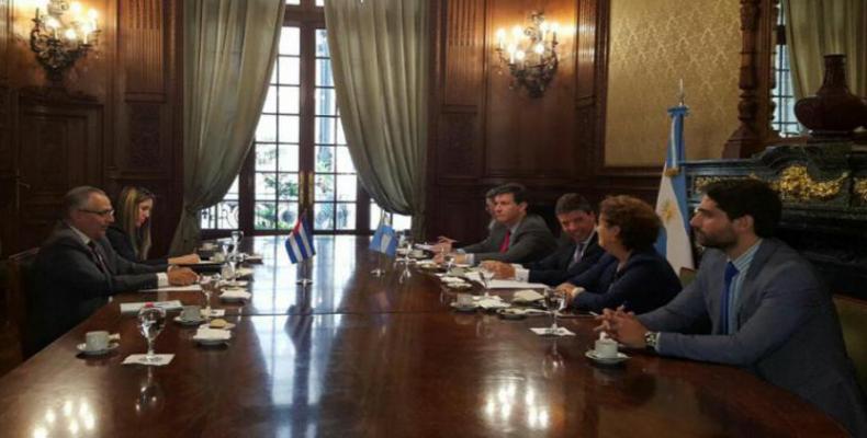 Funcionario de cancillería cubana cumple intensa agenda de trabajo en Buenos Aires. Foto:PL