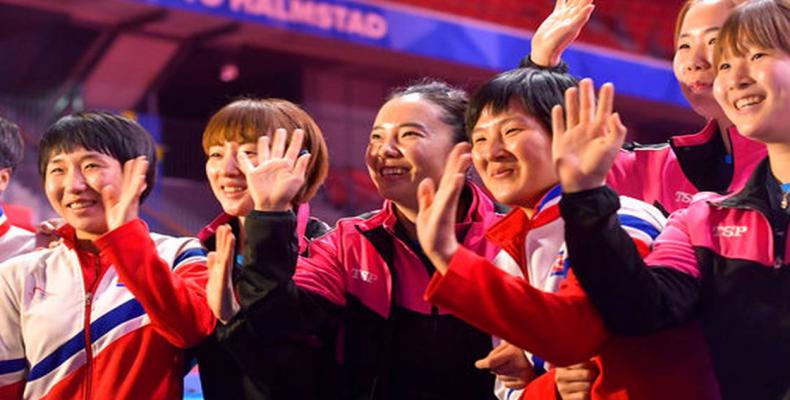 Equipo Unificado de Corea. Foto: ap